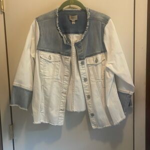 Logo by Lori Goldstein, jean jacket